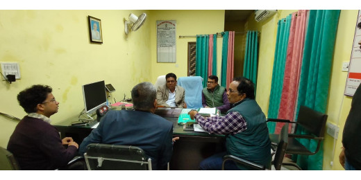 जिला स्थापना दिवस हेतु सांस्कृतिक कार्यक्रम की समीक्षा बैठक